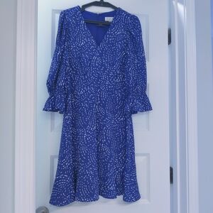 Women's Harper Rose Balloon Sleeve V-Neck Ruffle Hem Dress